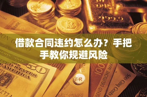 武汉借款合同违约怎么办？手把手教你规避风险
