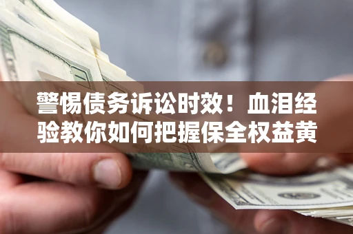 武汉警惕债务诉讼时效！血泪经验教你如何把握保全权益黄金期