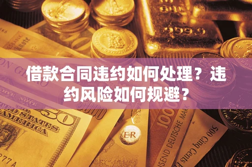 武汉借款合同违约如何处理？违约风险如何规避？