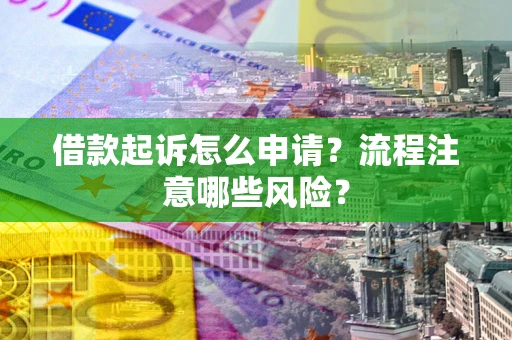 武汉借款起诉怎么申请？流程注意哪些风险？
