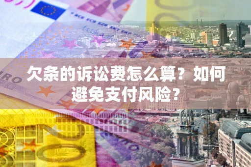 武汉欠条的诉讼费怎么算？如何避免支付风险？